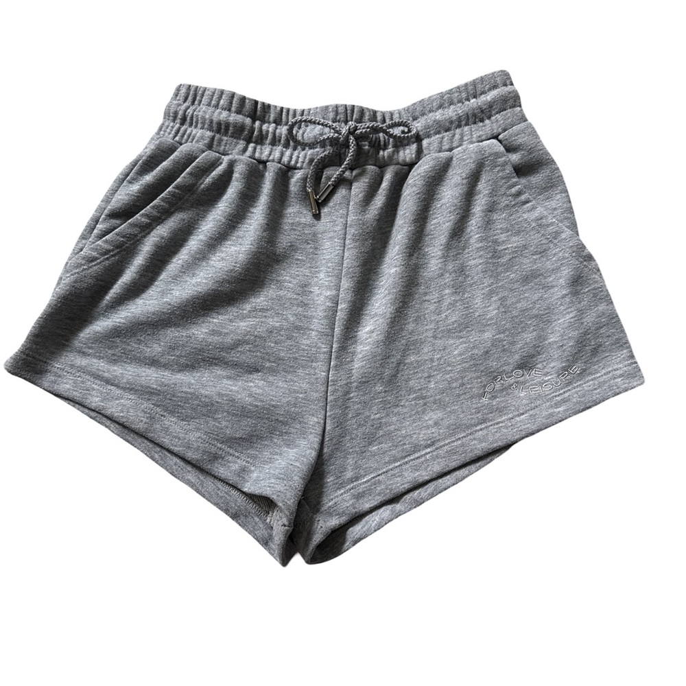For Love And Lemons Gray Athletic Shorts with Elastic Waistband